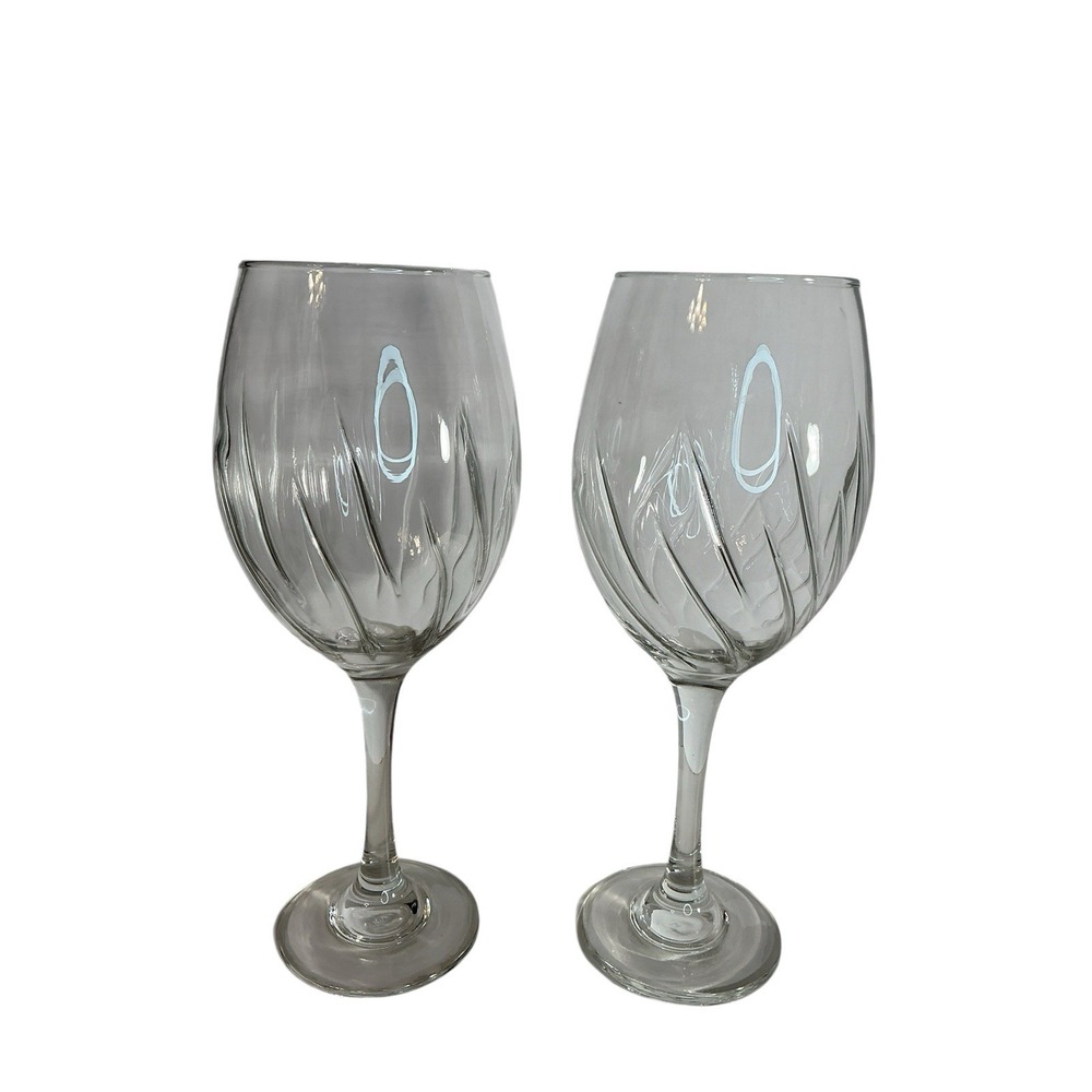 2 SELF AERATING WINE BALLOON STEM/GOBLET GLOBAL AMICI BORGONOVO ITALY 9 5/8"T